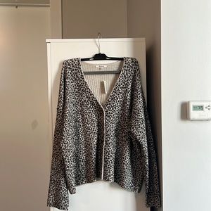 Madewell grey wool caridgan
